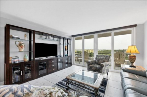 Anchorage Resort 8th floor condo in Siesta Key with private beach access pool boat dock 0894